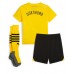 Günstige Borussia Dortmund Babykleidung Heim Fussballtrikot Kinder 2023-24 Kurzarm (+ kurze hosen)